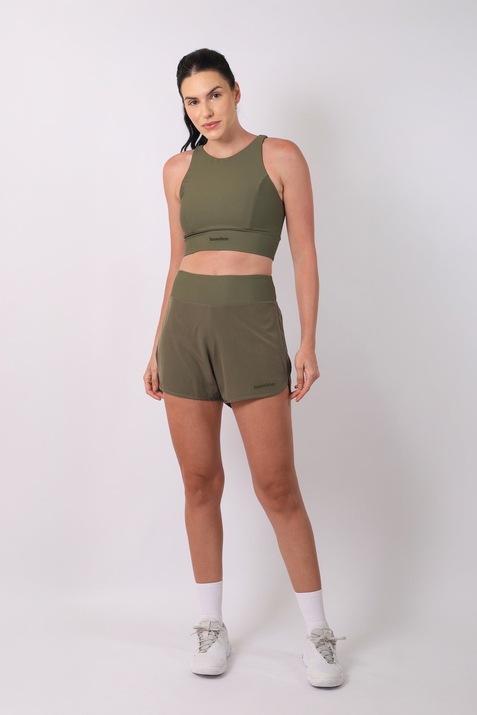 Performance Crosscourt Shorts Army Green